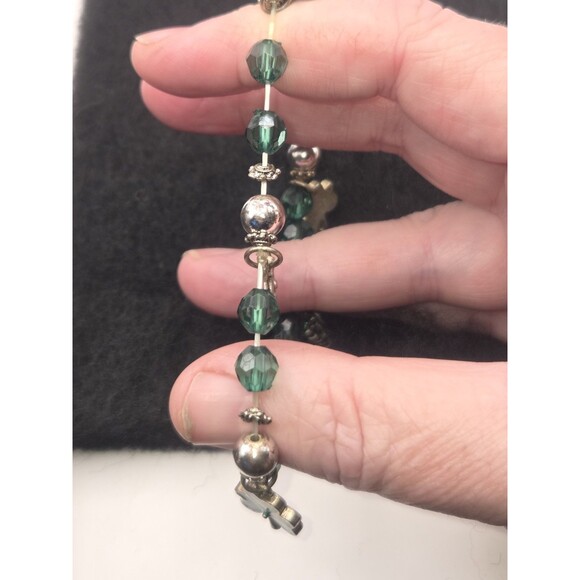 IRISH CELTIC Lucky Charm Beaded Bracelet - Beads St Patrick Elastic Stretch - Picture 4 of 4